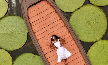 phi island pose in thailand