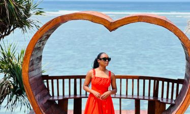 heart shape view in zanzibar