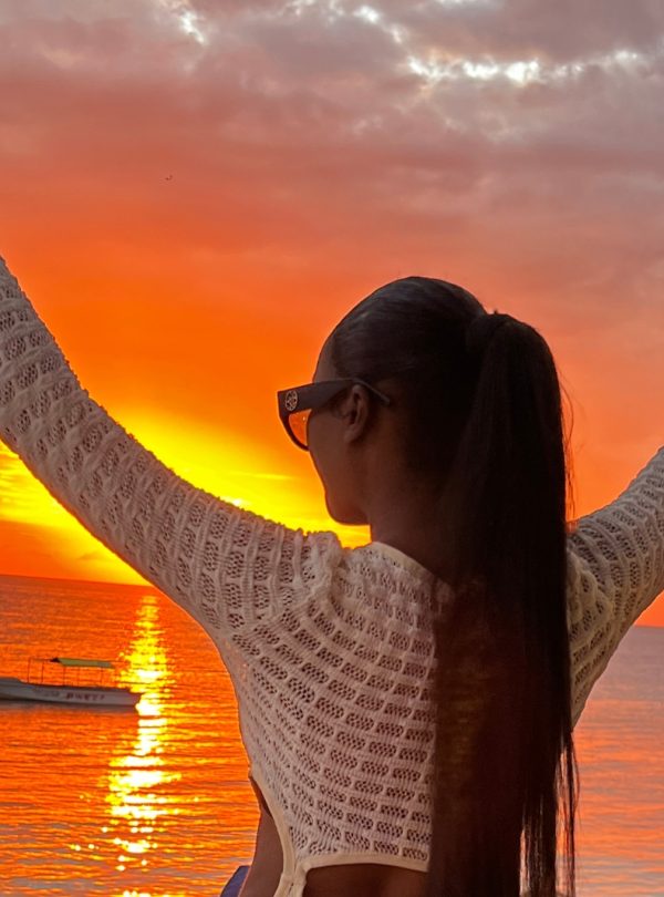sunset view with travel gen