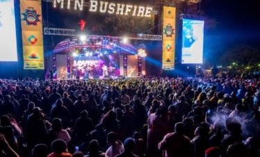MTN bushfire performance on stage