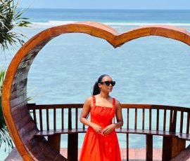 heart shape view in zanzibar