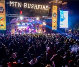 MTN bushfire performance on stage